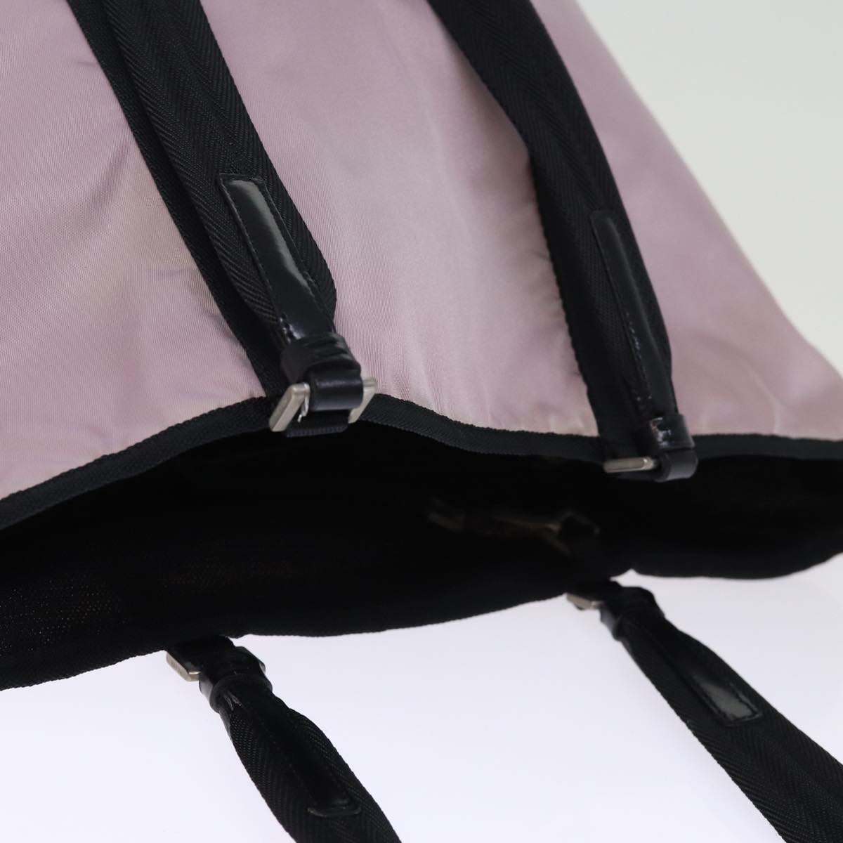PRADA Tote Bag Nylon Pink Auth bs14170