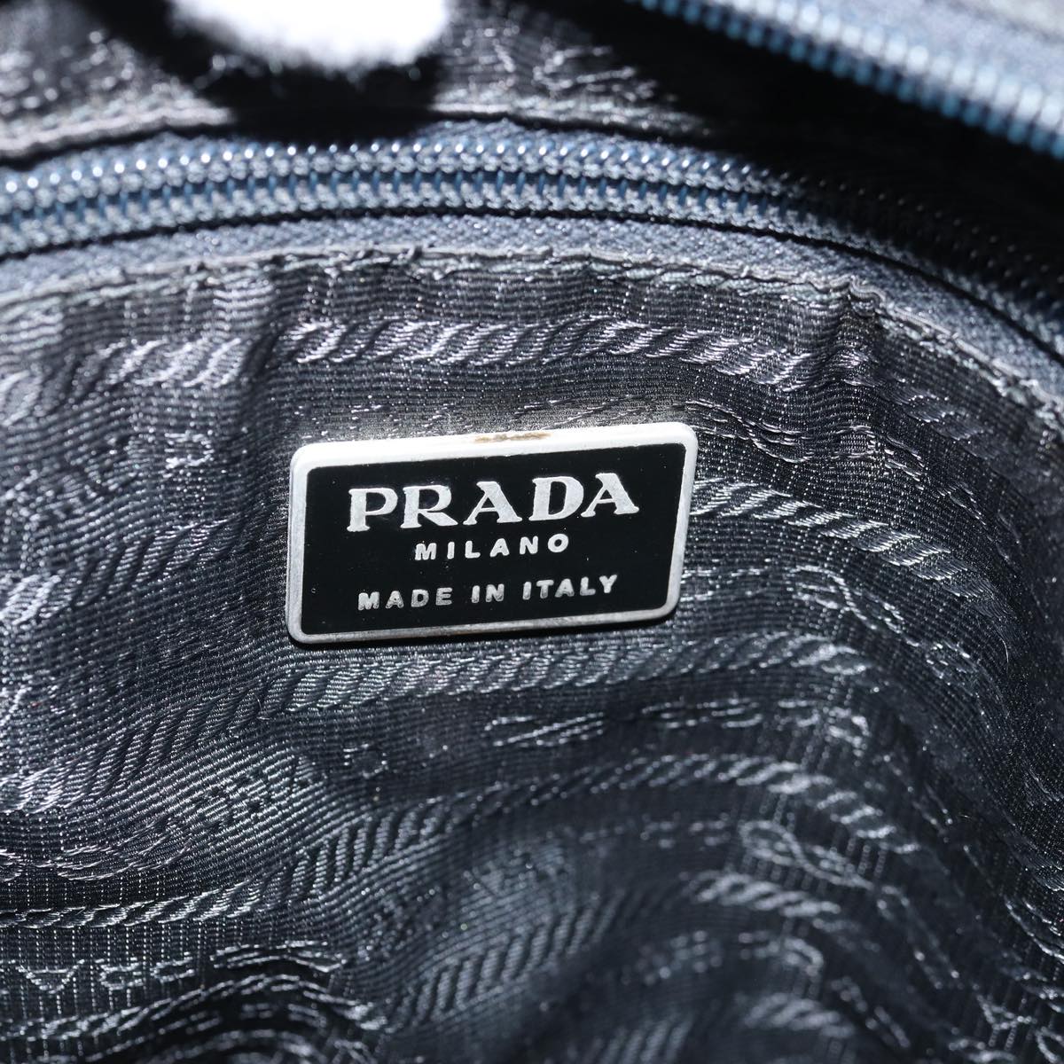 PRADA Shoulder Bag Nylon Black Auth bs14172