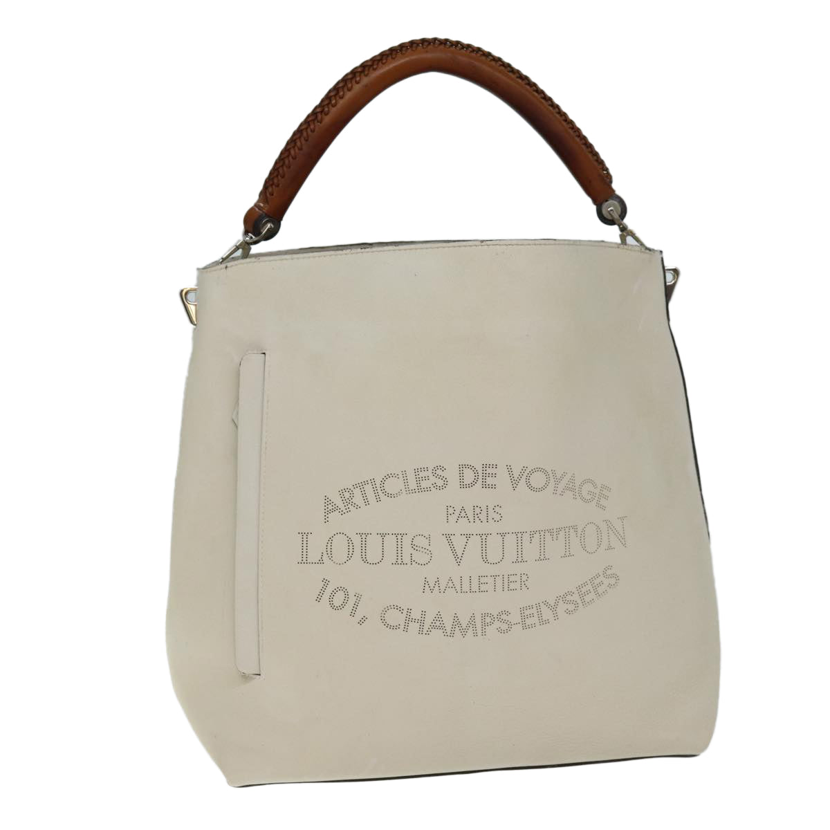 LOUIS VUITTON Parnasea Bagatelle Shoulder Bag White M94351 LV Auth bs14175