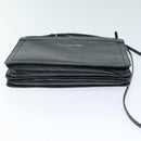 BALENCIAGA Navy Pochette Shoulder Bag Leather Black 339937 Auth bs14200-5