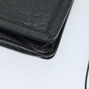 BALENCIAGA Navy Pochette Shoulder Bag Leather Black 339937 Auth bs14200-14