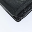 BALENCIAGA Navy Pochette Shoulder Bag Leather Black 339937 Auth bs14200-15