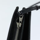 BALENCIAGA Navy Pochette Shoulder Bag Leather Black 339937 Auth bs14200-10