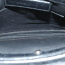 BALENCIAGA Navy Pochette Shoulder Bag Leather Black 339937 Auth bs14200-11