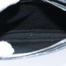 BALENCIAGA Navy Pochette Shoulder Bag Leather Black 339937 Auth bs14200-19