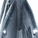 BALENCIAGA Navy Pochette Shoulder Bag Leather Black 339937 Auth bs14200-21