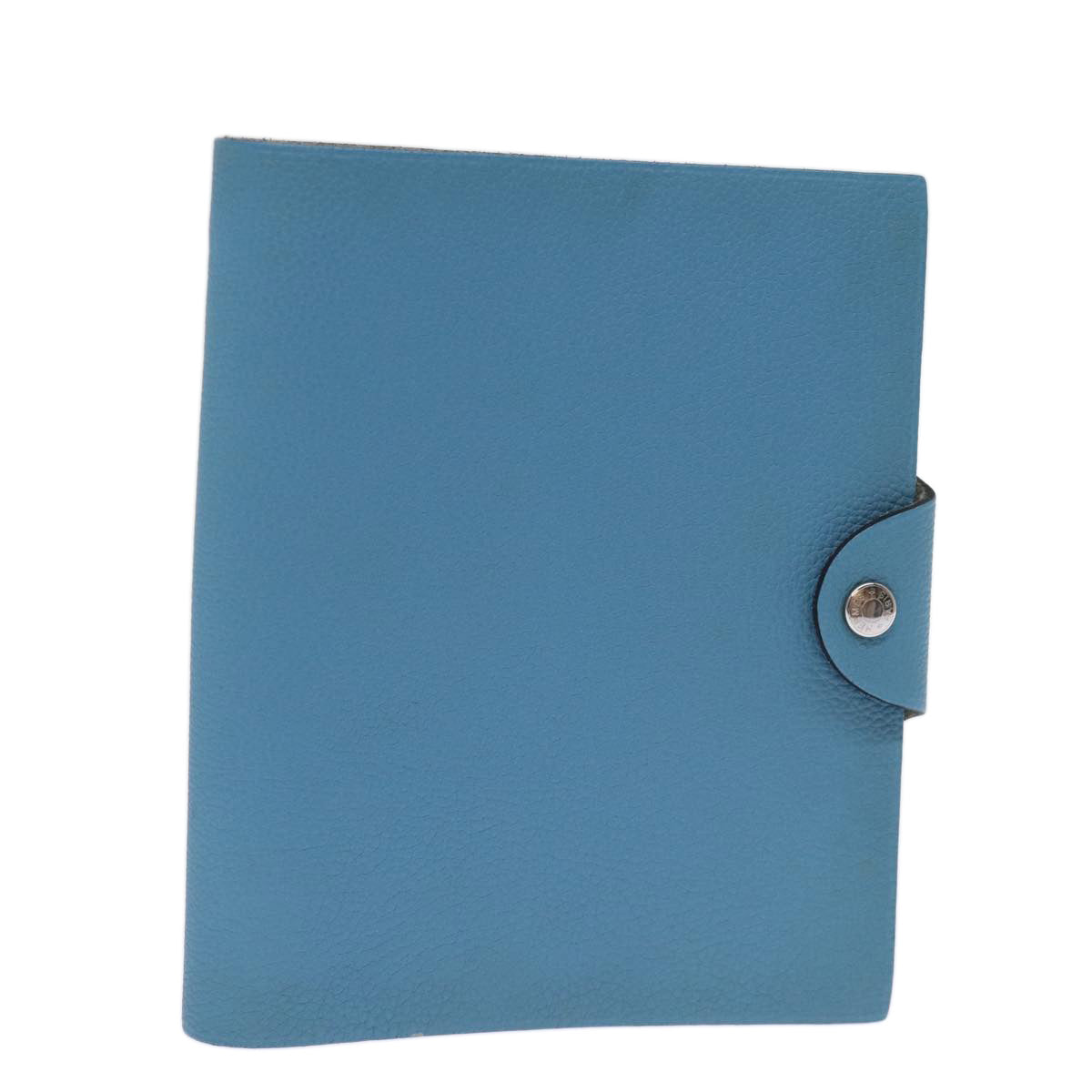 HERMES Yuris PM Day Planner Cover Leather Blue Auth bs14204