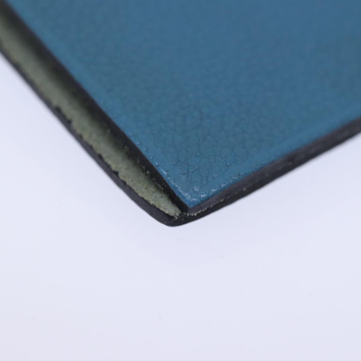 HERMES Yuris PM Day Planner Cover Leather Blue Auth bs14204