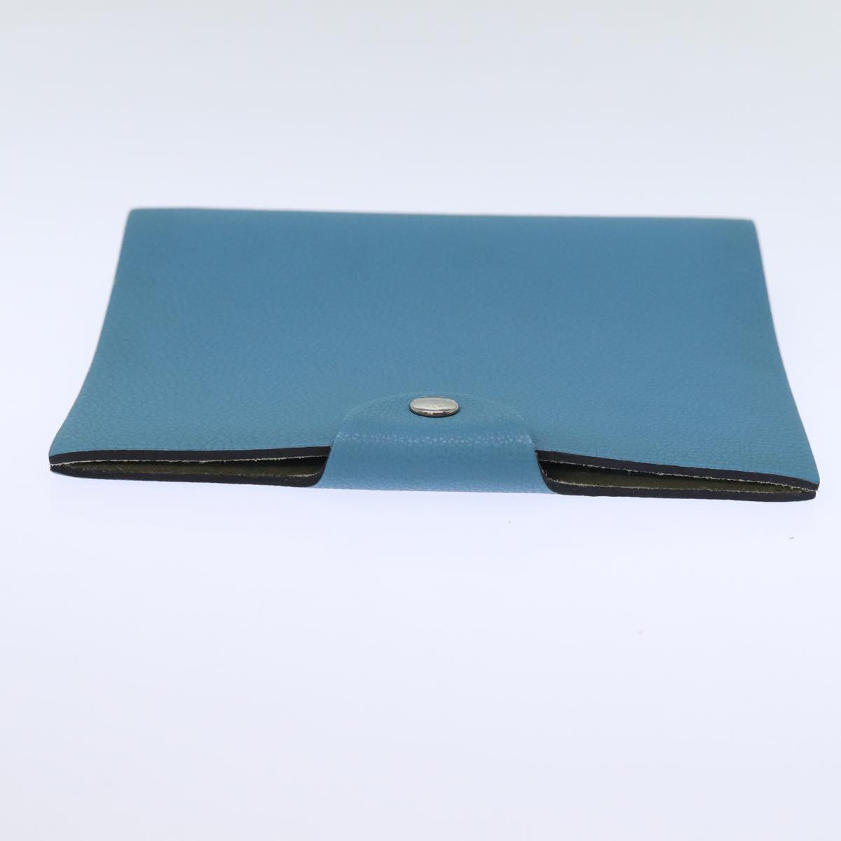 HERMES Yuris PM Day Planner Cover Leather Blue Auth bs14204