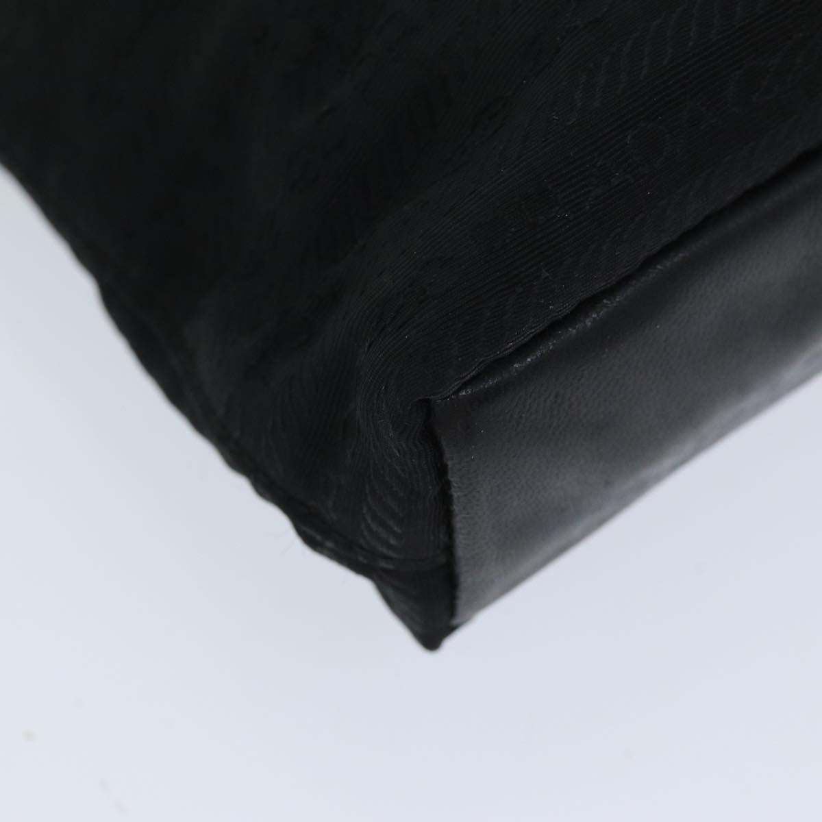 PRADA Hand Bag Nylon Black Auth bs14222