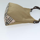 BURBERRY Black label Tote Bag Nylon Canvas 2Set Beige Brown Auth bs14274-15