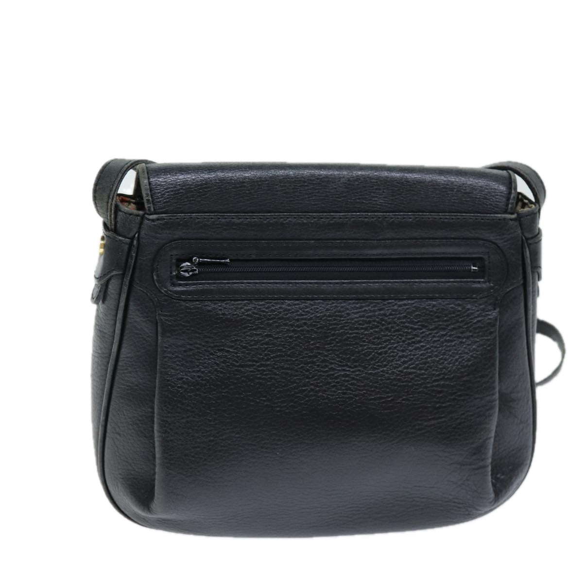 Burberrys Shoulder Bag Leather Black Auth bs14276 - 0