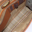 Burberrys Clutch Bag Leather Brown Auth bs14286-10