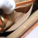 Burberrys Clutch Bag Leather Brown Auth bs14286-21