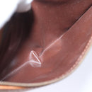 Burberrys Clutch Bag Leather Brown Auth bs14286-12