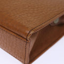 Burberrys Clutch Bag Leather Brown Auth bs14286-14