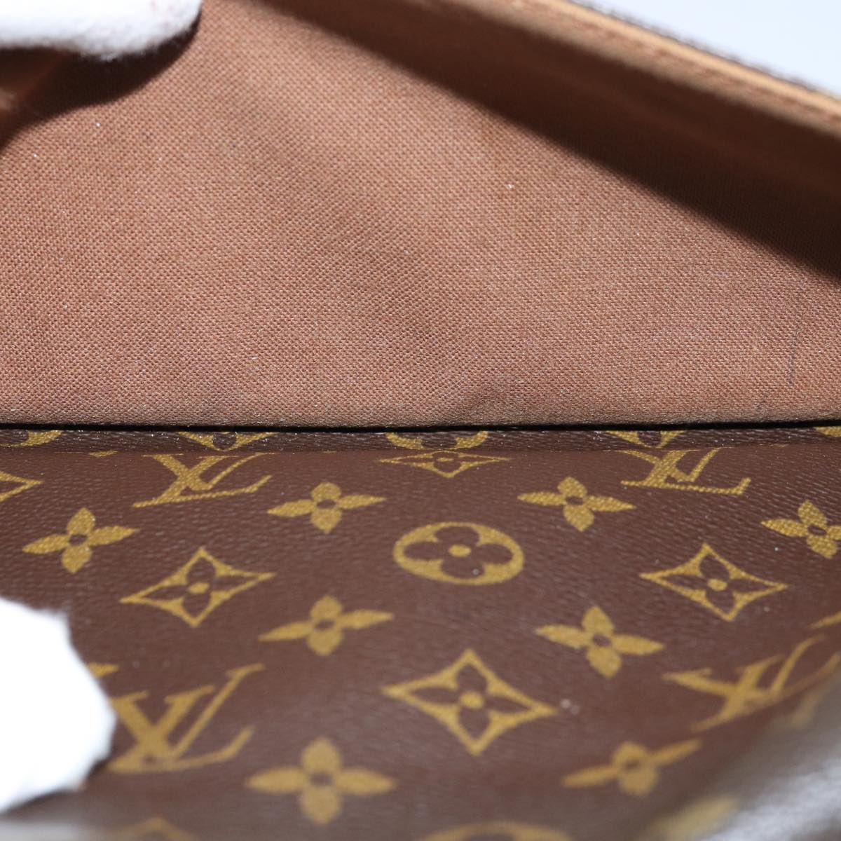 LOUIS VUITTON Monogram Gibeciere MM Shoulder Bag M42247 LV Auth bs14301