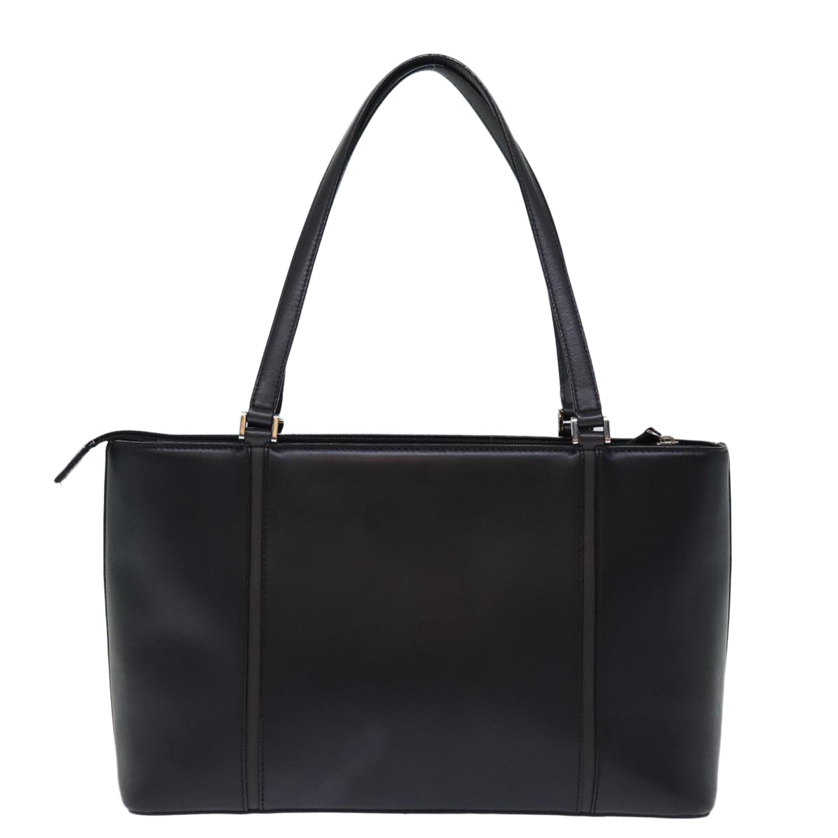 BURBERRY Tote Bag Leather Black Auth bs14319 - 0