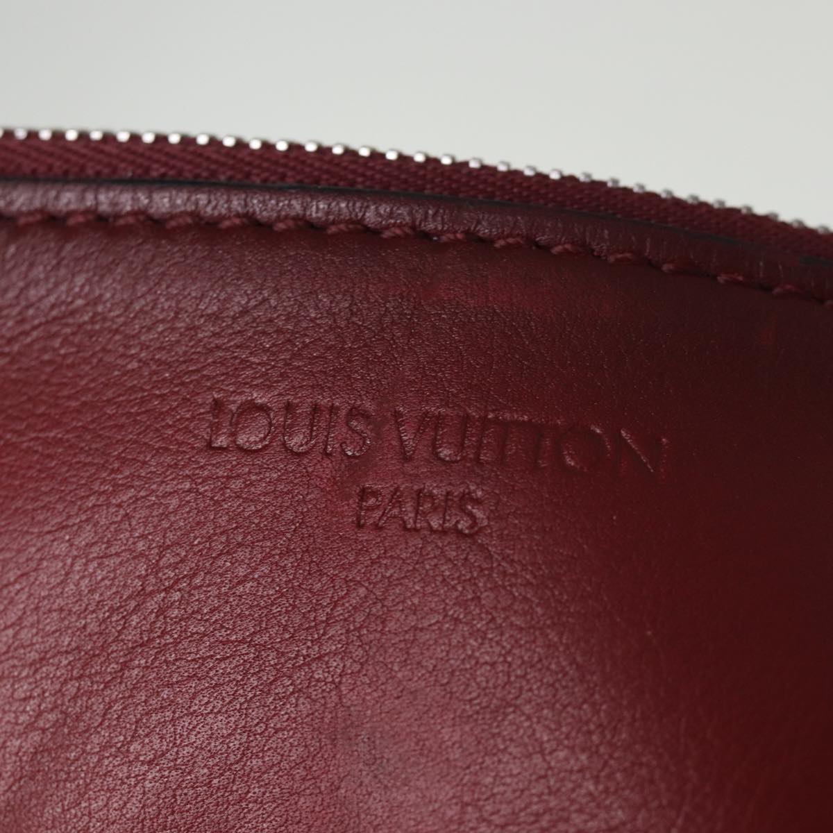 LOUIS VUITTON NN14 GM Cuir Nuance Bag Leather Ruby M94540 LV Auth bs14333