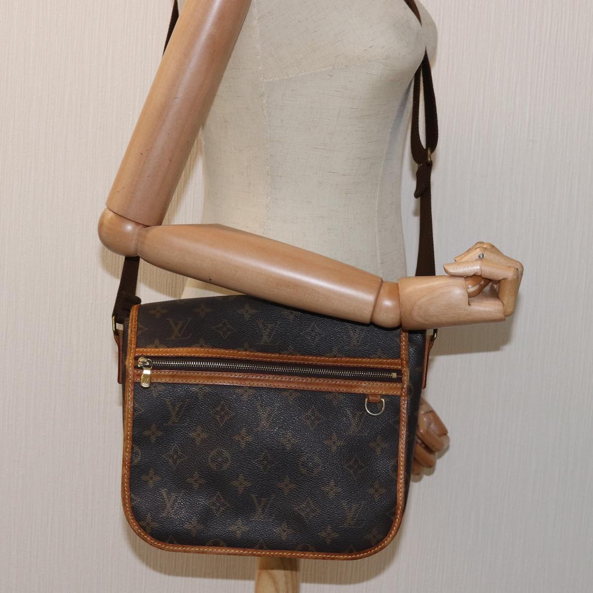 LOUIS VUITTON Monogram Messenger Bosphore PM Shoulder Bag M40106 LV Auth bs14335