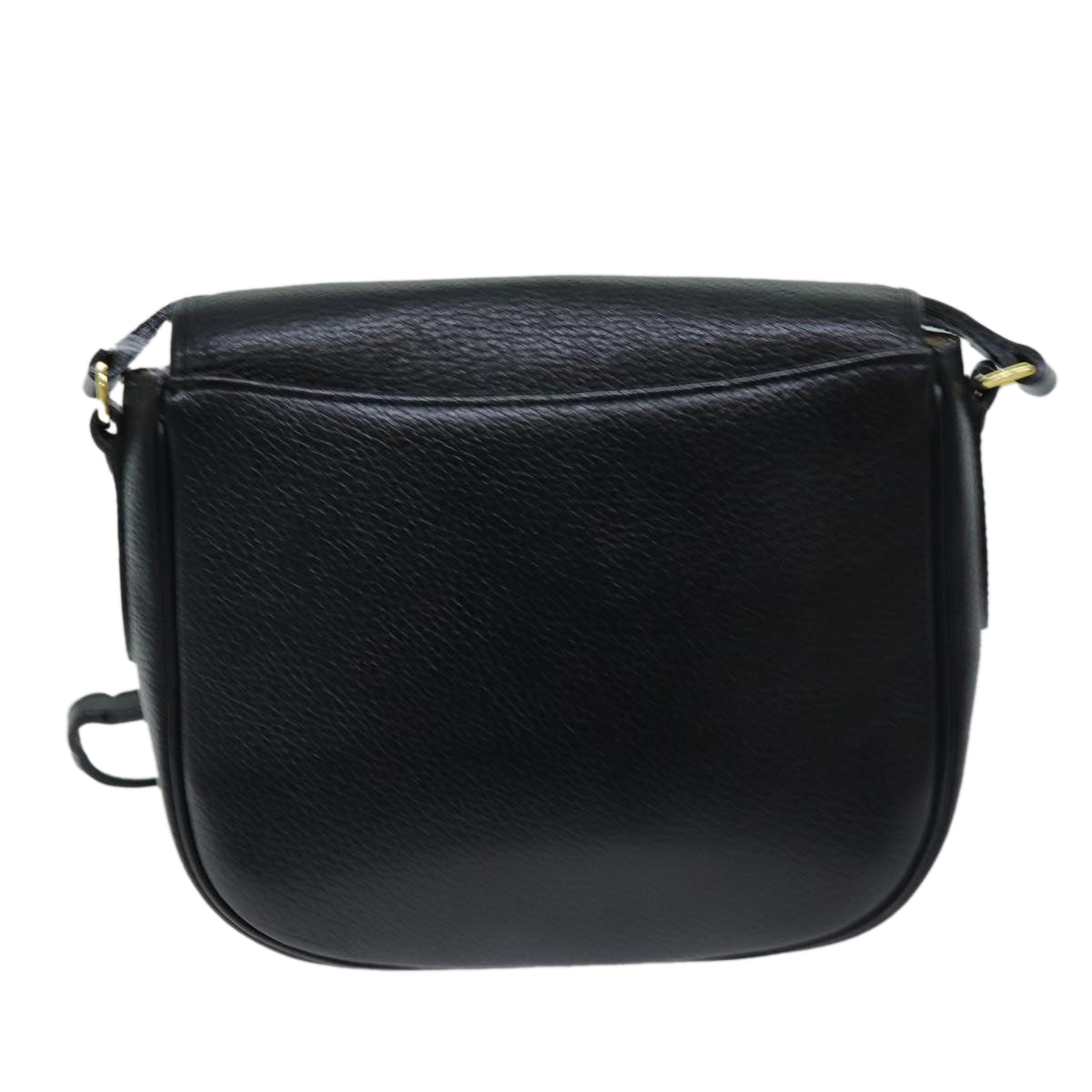 Burberrys Shoulder Bag Leather Black Auth bs14366 - 0