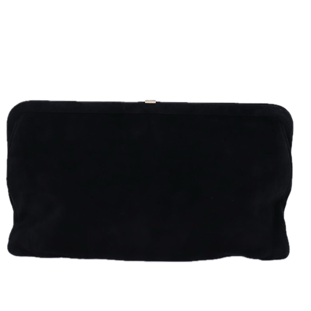 LOEWE Clutch Bag Suede Black Auth bs14406