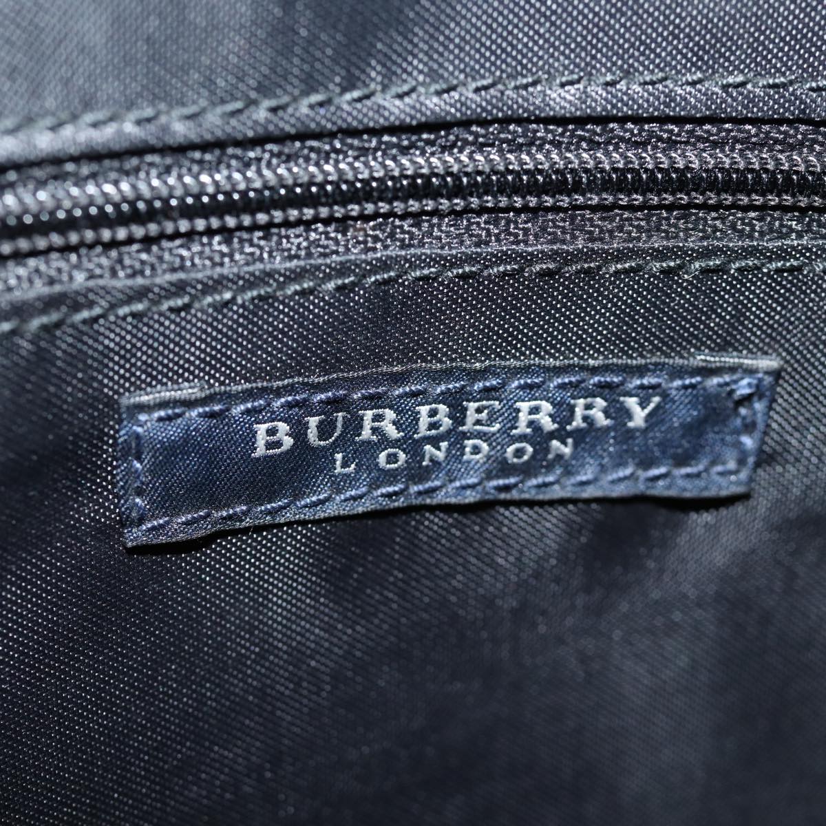 BURBERRY Nova Check Tote Bag Nylon Black Auth bs14408