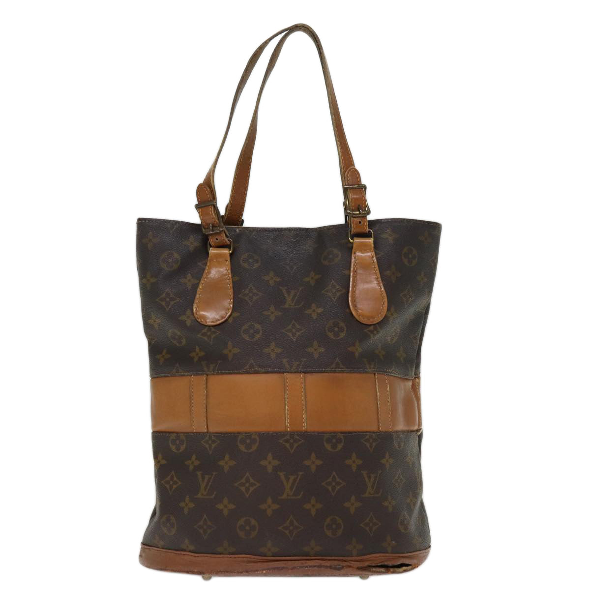 LOUIS VUITTON Monogram Bucket GM Shoulder Bag M42236 LV Auth bs14410