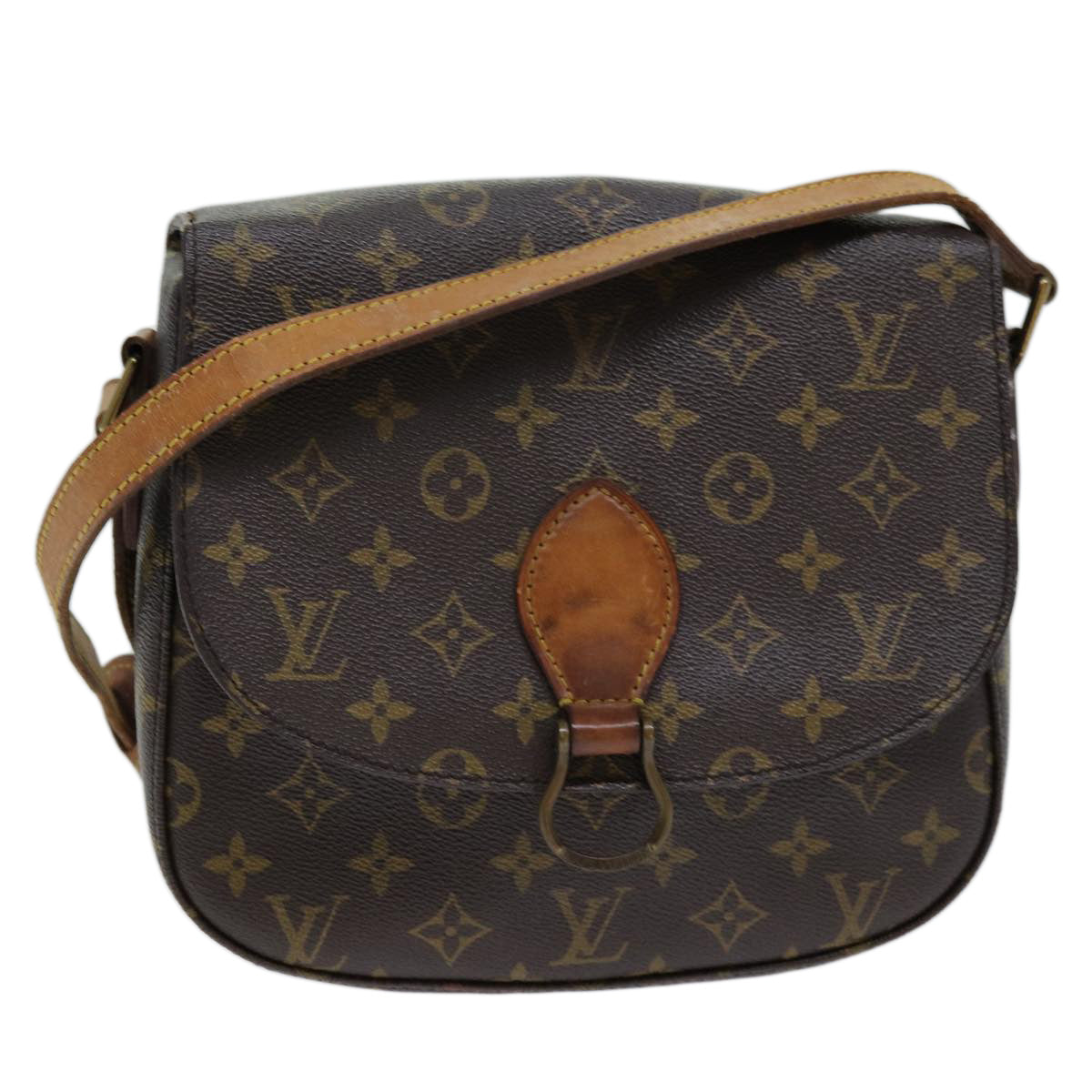 LOUIS VUITTON Monogram Saint Cloud GM Shoulder Bag M51242 LV Auth bs14415