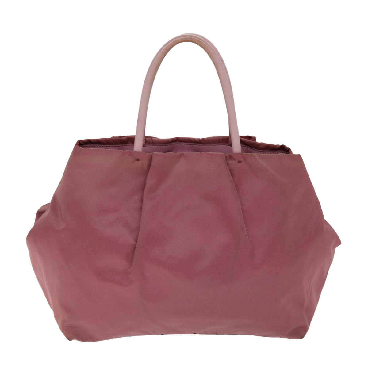 PRADA Hand Bag Nylon Pink Auth bs14423
