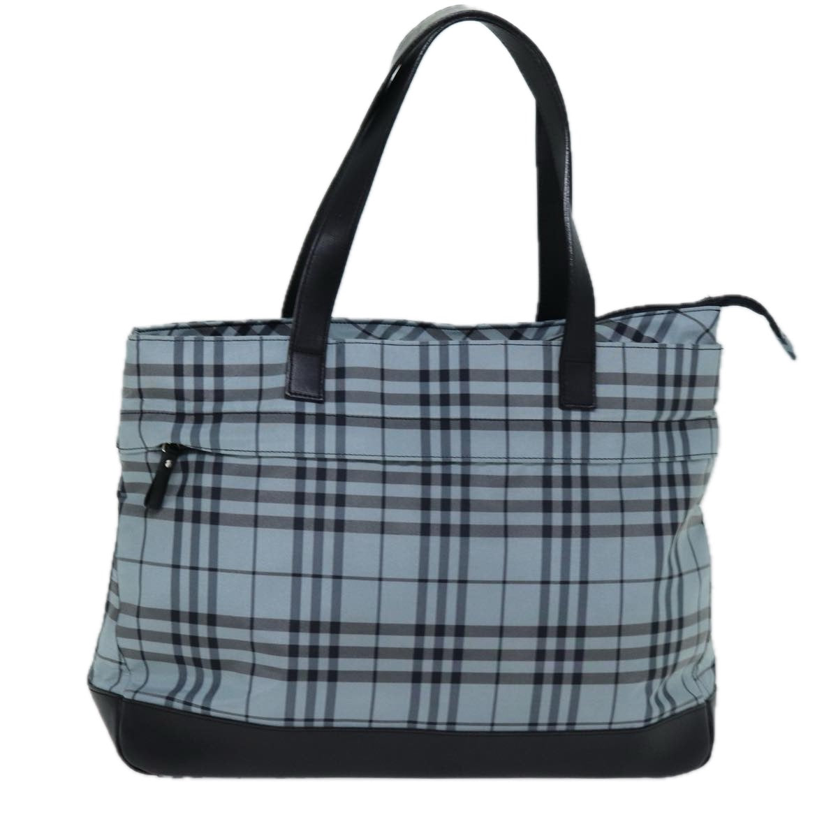 BURBERRY Nova Check Blue Label Tote Bag Nylon Blue Auth bs14429