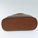 Burberrys Hand Bag Leather Brown Auth bs14434-5