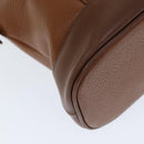 Burberrys Hand Bag Leather Brown Auth bs14434-15