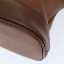 Burberrys Hand Bag Leather Brown Auth bs14434-16