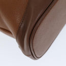 Burberrys Hand Bag Leather Brown Auth bs14434-17