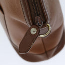 Burberrys Hand Bag Leather Brown Auth bs14434-10