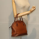 Burberrys Hand Bag Leather Brown Auth bs14434-21