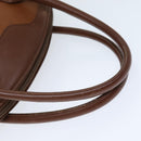 Burberrys Hand Bag Leather Brown Auth bs14434-7