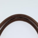 Burberrys Hand Bag Leather Brown Auth bs14434-8