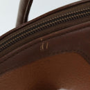 Burberrys Hand Bag Leather Brown Auth bs14434-9