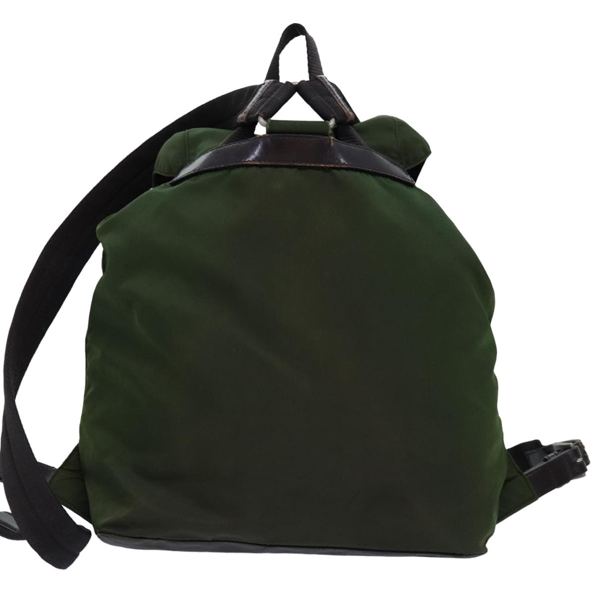 PRADA Backpack Nylon Khaki Auth bs14448 - 0