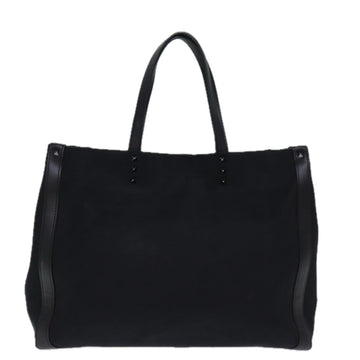 VALENTINO Tote Bag Canvas Black Auth bs14456 - 0