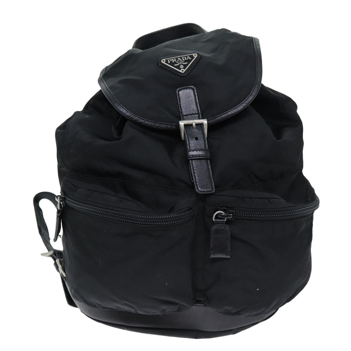 PRADA Backpack Nylon Black Auth bs14466