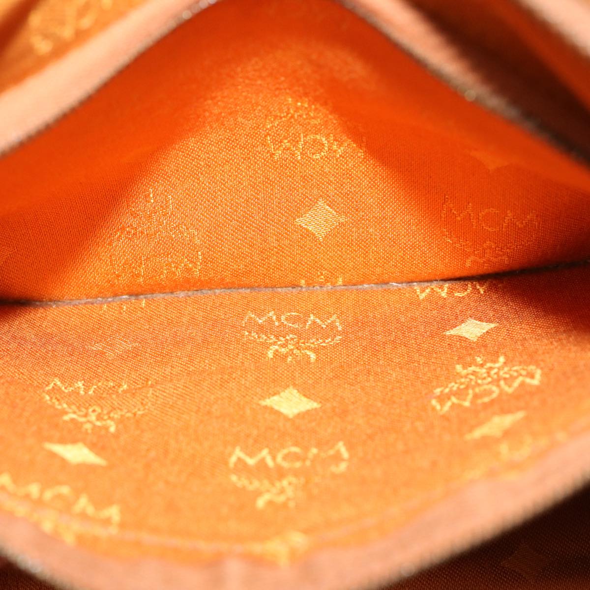MCM Vicetos Logogram Boston Bag PVC Leather 2way Brown Auth bs14467