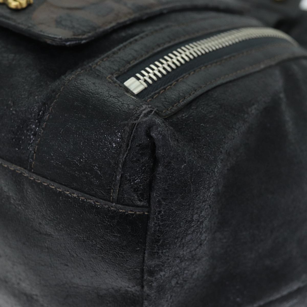 Chloe Hand Bag Leather Black Auth bs14492