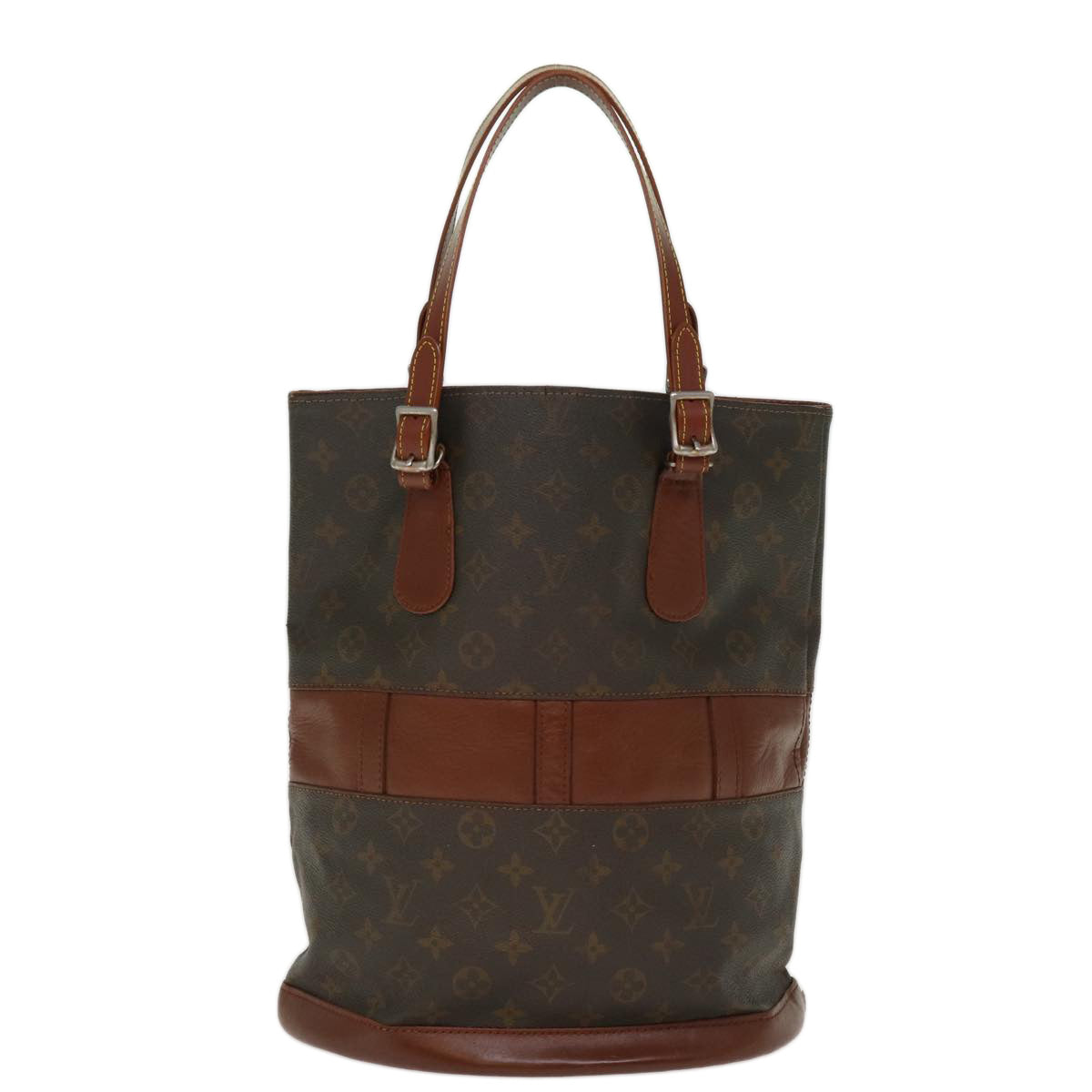 LOUIS VUITTON Monogram Bucket GM Shoulder Bag M42236 LV Auth bs14496