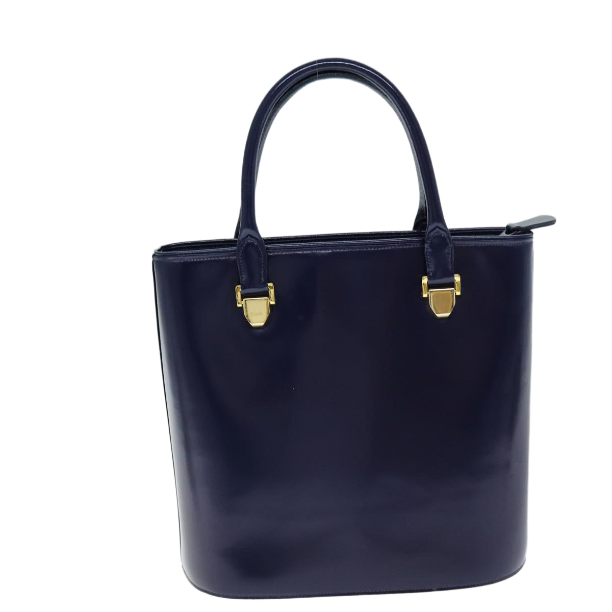 VALENTINO Hand Bag Leather Navy Auth bs14522 - 0