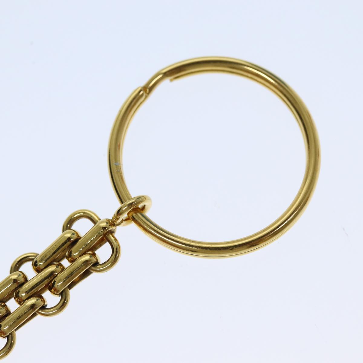 CHANEL Charm metal Gold CC Auth bs14532