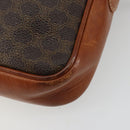 CELINE Macadam Canvas Clutch Bag PVC Brown Auth bs14536-9