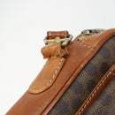 CELINE Macadam Canvas Clutch Bag PVC Brown Auth bs14536-16
